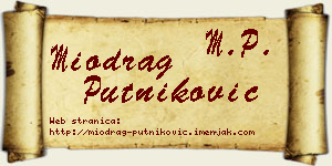 Miodrag Putniković vizit kartica